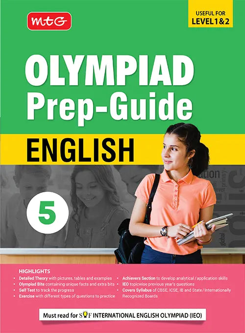 Olympiad Prep-Guide (OPG) Class 5 English (IEO) book by MTG Learning