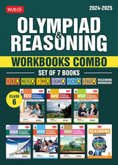 NSO-IMO-IEO-ICSO-IGKO-ISSO Olympiad Workbook and Reasoning Book Combo Class 6 (Set of 7 Books) by MTG Learning