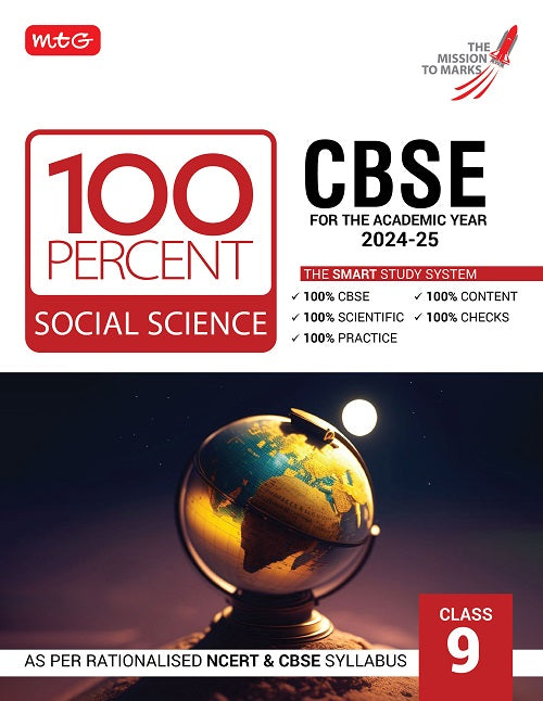 100 Percent Social-Science Book for Class 9 by MTG Learning