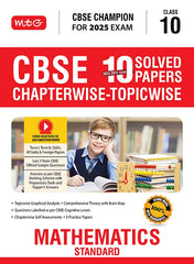 CBSE 10 Years (2024-2015) Chapterwise Topicwise Mathematics Book for Class 10 by MTG Learning
