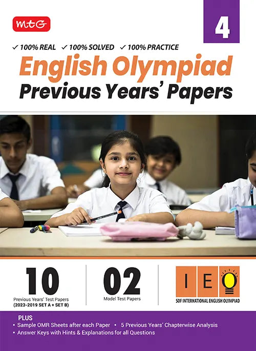 IEO Class-4 Olympiad 10 Previous Years Papers (2023-2019 Set A and B) English book by Mtg Learning