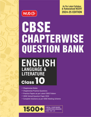 CBSE Chapterwise Question Bank English Language and Literature Book for Class 10 by MTG Learning