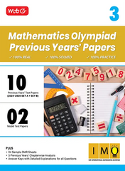 IMO Class-3 Olympiad 10 Previous Years Papers (2024-2020 Set A and B) Mathematics book by MTG Learning