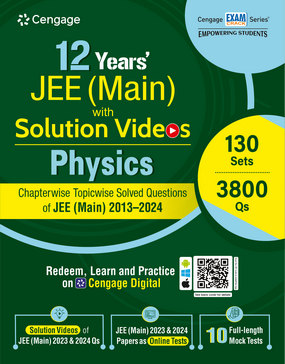 12 Years’ JEE (Main) with Solution Videos (Physics) book by Cengage