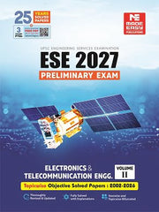 ESE 2027: Preliminary Exam: Electronics and Telecommunication Engg Objective Solved Paper Vol-2 book by Made Easy
