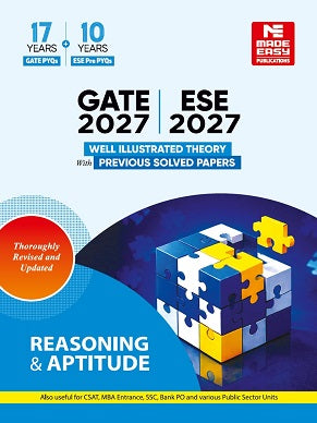 Reasoning and Aptitude book for GATE and ESE-2027 by Made Easy