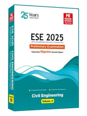 ESE 2025: Preliminary Exam: Civil Engineering Objective Solved Paper Vol-2 book by Made Easy