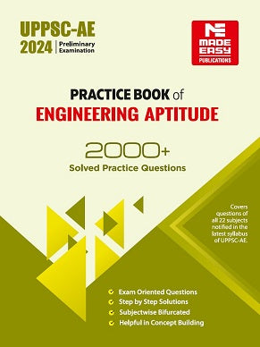 UPPSC-AE 2024: Prelims Exam 2000+ Practice Book of Engineering Aptitude by Made Easy