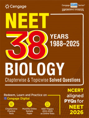 NEET 38 Years (1988-2025) Biology Chapterwise & Topicwise Solved Questions book by Cengage