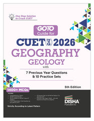 Disha GoTo Guide for CUET (UG) 2026 Geography/ Geology with 7 Previous Year Questions & 10 Practice Sets