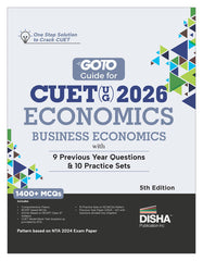 Disha GoTo Guide for CUET (UG) 2026 Economics/ Business Economics with 9 Previous Year Questions & 10 Practice Sets