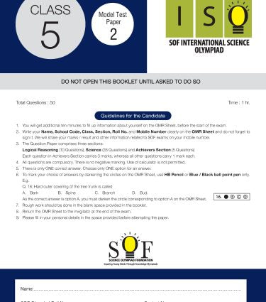 ISO Class-5 Olympiad Previous Years Papers (PYP) Science with Sample OMR Sheet Book by MTG Learning
