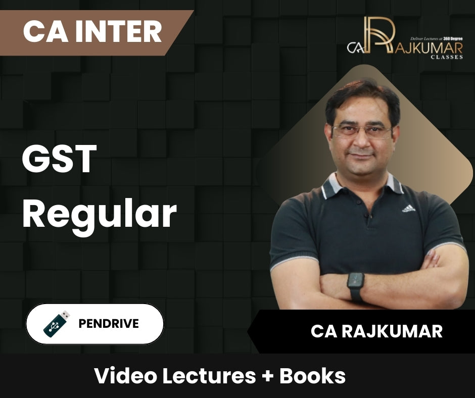 CA Inter GST Regular Video Lectures by CA Rajkumar (Pendrive)