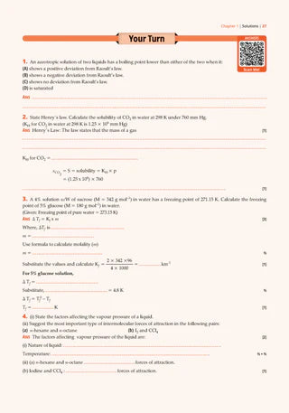 CBSE Question Bank for Class 12 - Chemistry Book - Chapterwise and Topicwise Solved Papers For 2027 Exam By Oswaal Books