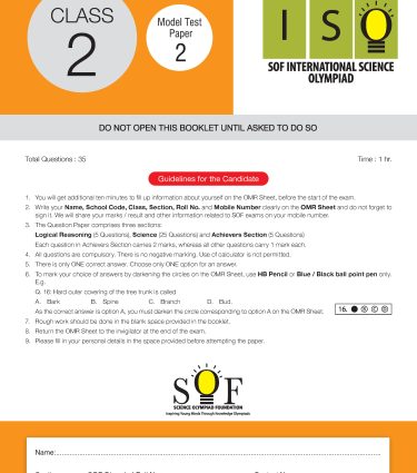 ISO Class-2 Olympiad Previous Years Papers (PYP - Set A and B) Science book by MTG Learning