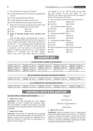 NTA CUET (UG) Question Bank - Accountancy Book By Oswaal Books