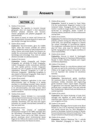 CBSE Question Bank for Class 12 - Geography Book - Chapterwise and Topicwise Solved Papers For 2027 Exam By Oswaal Books