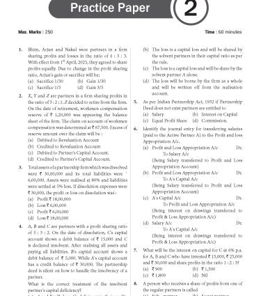 NTA CUET (UG) Chapter wise Question Bank Accountancy By MTG Learning