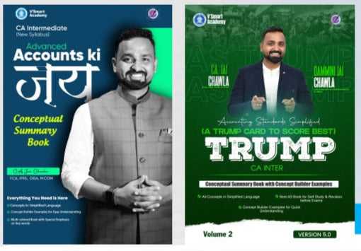 CA Inter Advanced Accounts (Adv. Acc ki Jai + AS Trump) Book Set by CA Jai Chawla