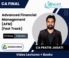 CA Final (AFM + FR) (Combo - Fastrack) Video Lectures by CA Pratik Jagati (Google Drive, 6 Months, 1.8 Times)