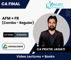CA Final (AFM + FR) (Combo - Regular) Video Lectures by CA Pratik Jagati (Google Drive, 12 Months, 1.8 Times)