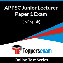 APPSC Junior Lecturer Paper 1 Exam Online Test Series (English)