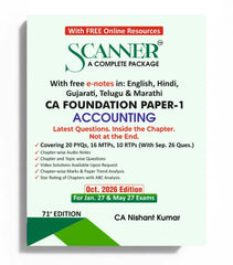 Shuchita Prakashan's CA Foundation Paper 1 (Accounting) Scanner - Book By CA Nishant Kumar