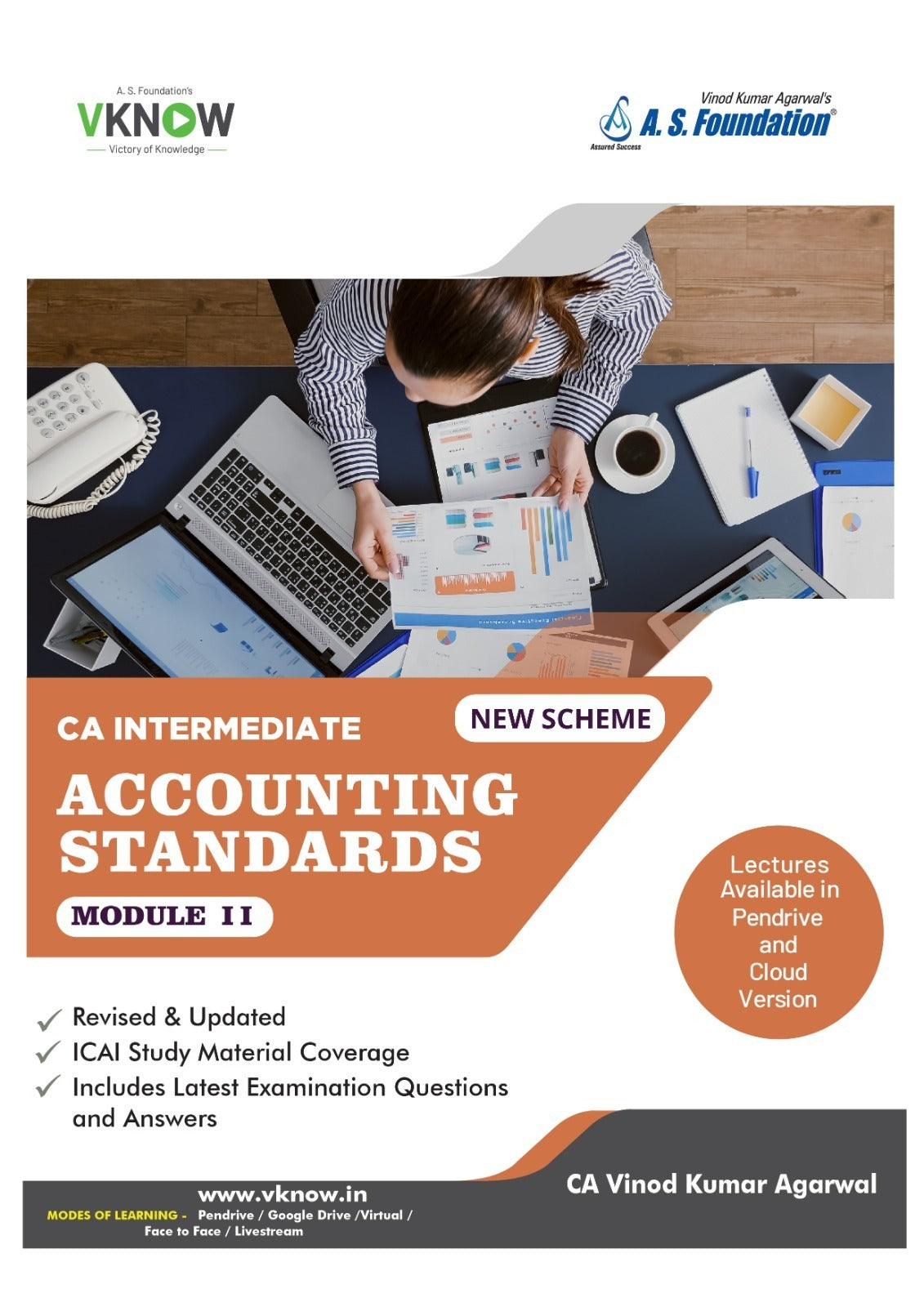 CA Inter (2023 Scheme) Accounting Standards Book by CA Vinod Kumar Agarwal