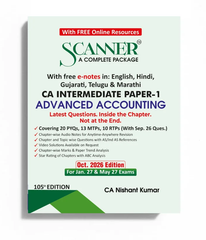 Shuchita Prakashan's CA Inter Paper 1 (Advanced Accounting) Scanner - Book By CA Nishant Kumar