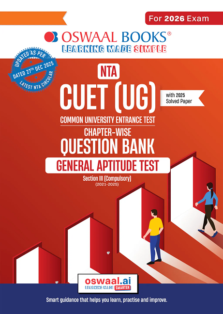 NTA CUET (UG) Question Bank - General Aptitude Test (English) Section III (Compulsory) Book By Oswaal Books