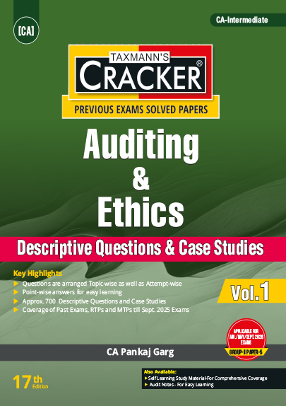 Taxmann Cracker - Auditing & Ethics For CA Intermediate By CA Pankaj Garg