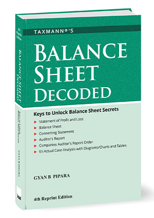 Balance Sheet Decoded – Keys to Unlock Balance Sheet Secrets book by Gyan B. Pipara