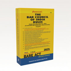 Commercial's Bar Council of India Rules, 1975 under the Advocates Act, 1961 Bare Act book