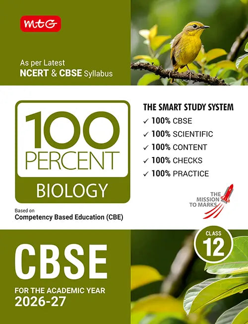 100 Percent NCERT and CBSE Class 12 Biology By MTG Learning
