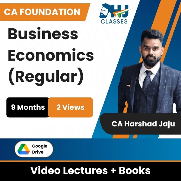 CA Foundation Business Economics (Regular) Video Lectures by CA Harshad Jaju (Google Drive, 2 Views, 9 Months)