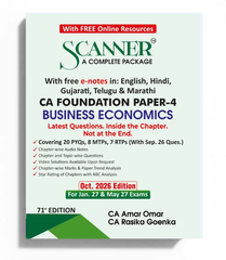 Shuchita Prakashan's CA Foundation Paper 4 (Business Economics) Scanner - Book By CA Amar Omar, CA Rasika Goenka