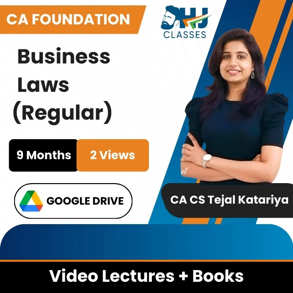 CA Foundation Business Laws (Regular) Video Lectures by CA CS Tejal Katariya (Google Drive, 2 Views, 9 Months)