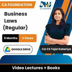 CA Foundation Business Laws (Regular) Video Lectures by CA CS Tejal Katariya (Google Drive, 2 Views, 9 Months)