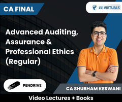 CA Final Advanced Auditing, Assurance & Professional Ethics (Regular) Video Lectures by CA Shubham Keswani (Pendrive).