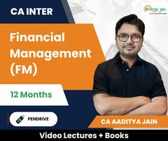 CA Inter Financial Management (FM) Video Lectures by CA Aaditya Jain (Pen Drive, 12 Months)