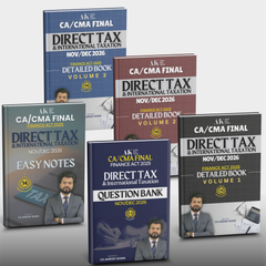 CA/CMA Final Direct Tax & International Taxation Full Book Set by CA Aarish Khan - BuyTestSeries.in