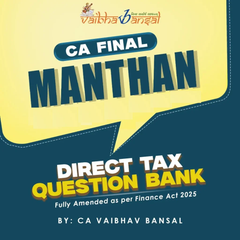 CA Final Direct Tax Question Bank - Book By CA Vaibhav Bansal