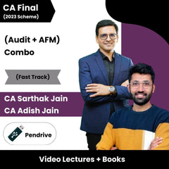 CA Final (2023 Scheme) (Audit + AFM) Combo (Fast Track) Video Lectures By CA Sarthak Jain ,CA Adish Jain (Pendrive)