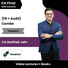 CA Final (2023 Scheme) (FR + Audit) Combo (Regular) Video Lectures by CA Sarthak Jain (Pen Drive)