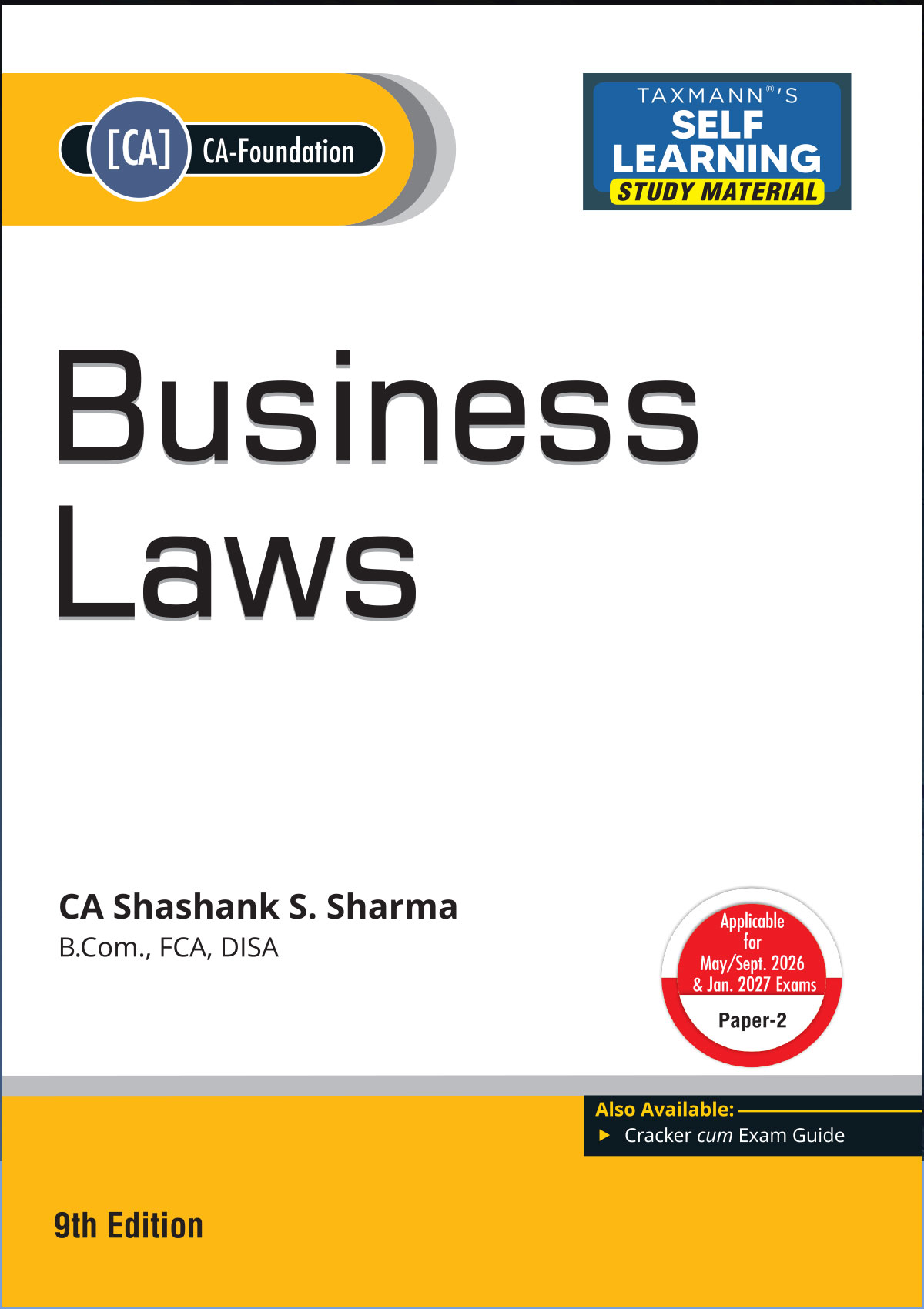 Taxmann's CA Foundation Essentials Combo Business Laws (Study Material + Cracker - Set of 2 Books)