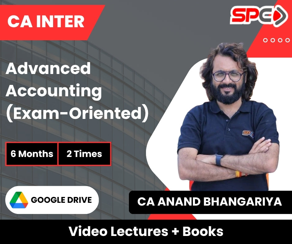 CA Foundation Accounting (Exam-Oriented) Video Lectures by CA Anand Bhangariya (Google Drive + Books, 6 Months, 2 Times)