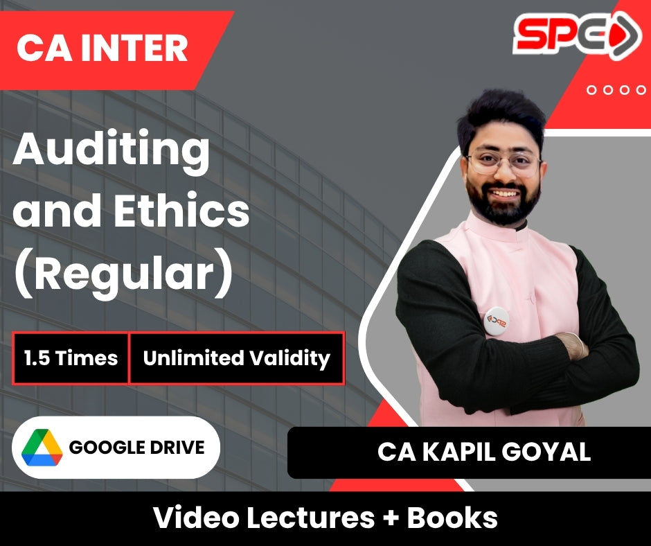 CA Inter Auditing and Ethics (Regular) Video Lectures by CA Kapil Goyal (Google Drive, Unlimited Validity, 1.5 Times)