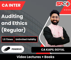 CA Inter Auditing and Ethics (Regular) Video Lectures by CA Kapil Goyal (Pendrive, Unlimited Validity, 1.5 Times)