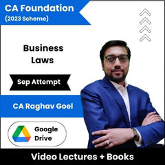 CA Foundation (2023 Scheme) Business Laws Video Lectures by CA Raghav Goel Sep Attempt (Download)