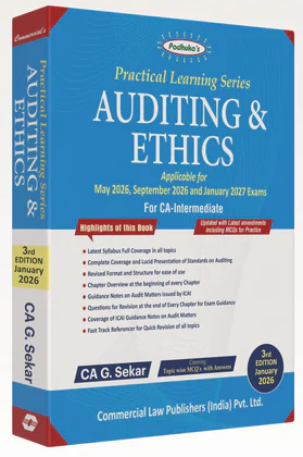 Commercial's Padhuka's (Practical Learning Series) (Paper 1 to 6) Combo Books for CA Inter by CA G. Sekar and CA B. Saravana Prasath